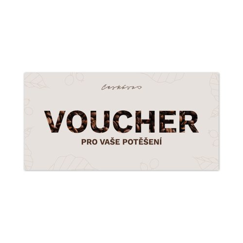 Dárkový voucher na nákup kávy
