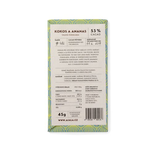 Ajala hořká čokoláda kokos a ananas