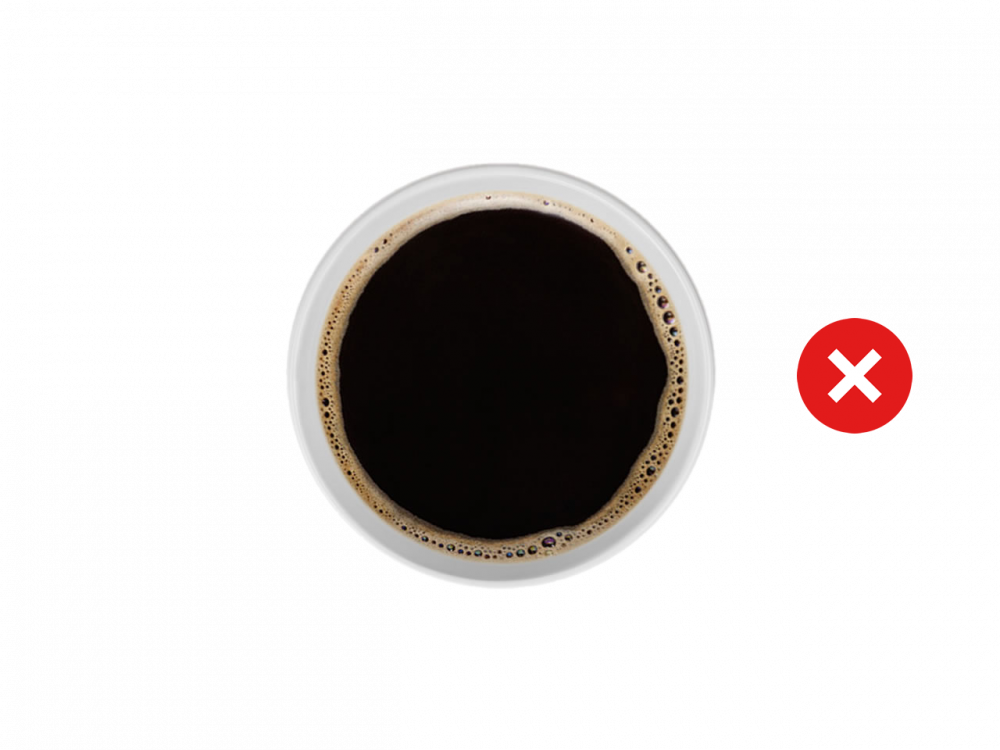 Kávu nedoporučujeme pro přípravu filtrovaním